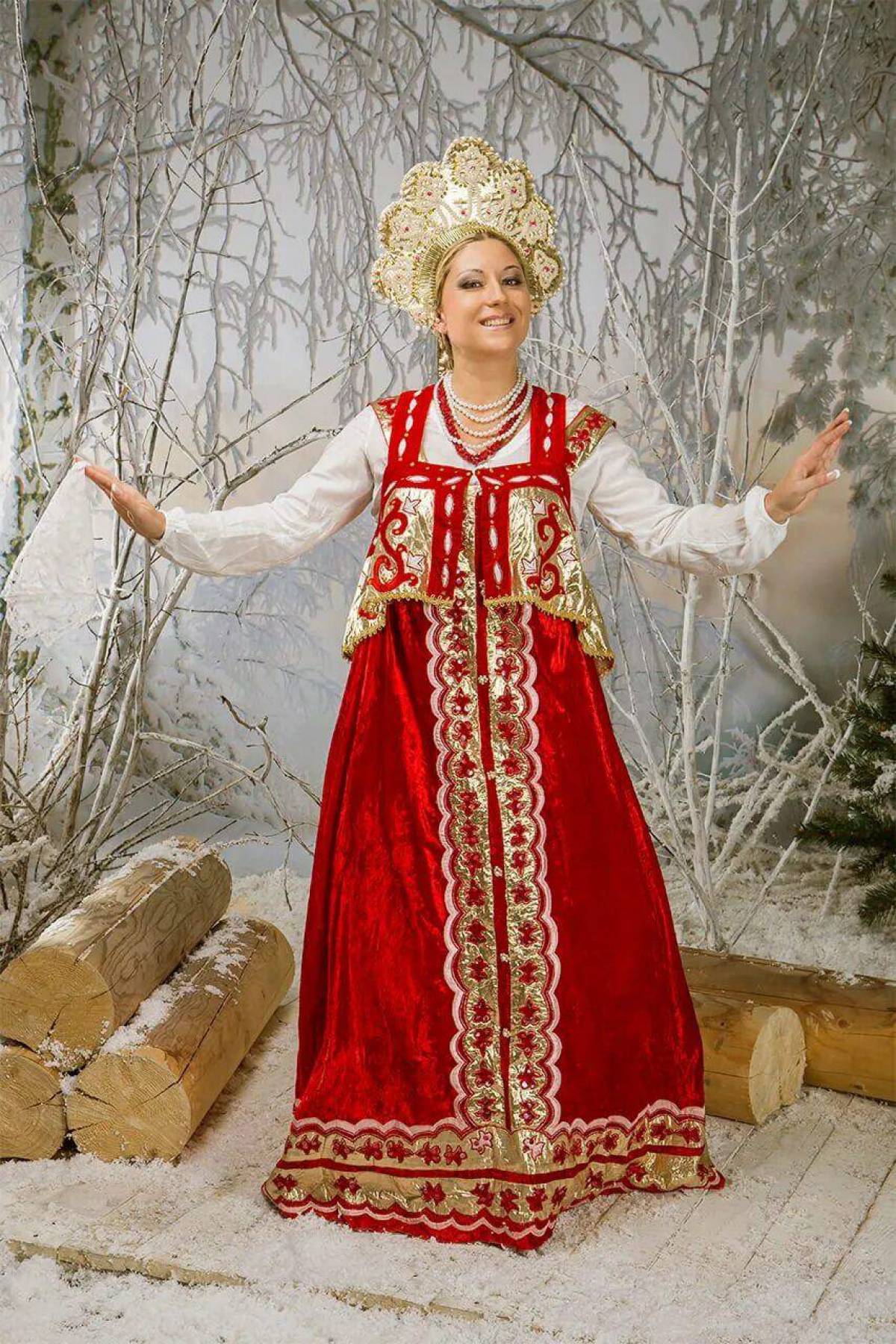 Girls in Slavic costumes in Santos